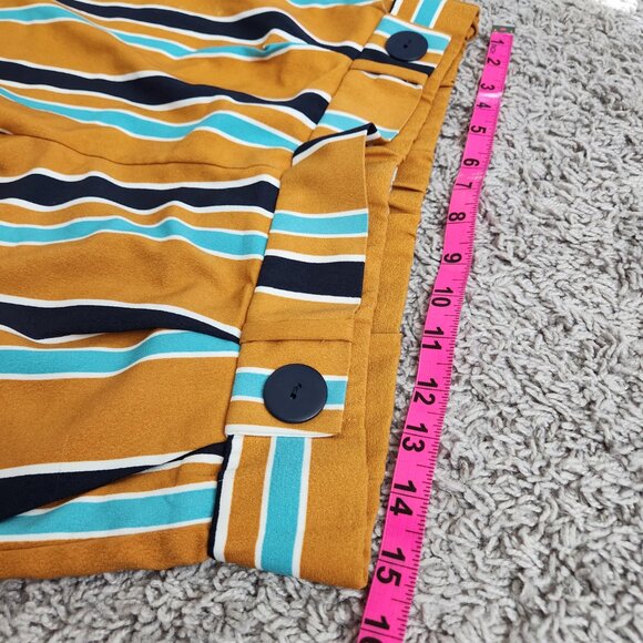 ZARA striped wide-leg culottes with button details - Picture 8 of 8